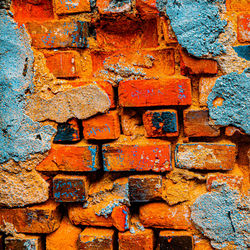 Full frame shot of weathered wall