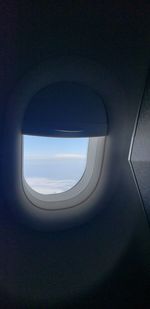View of airplane window