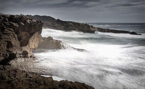 Scenic view of sea against sky