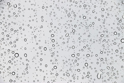 Water drops on rainy day