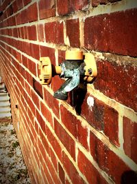Close-up of brick wall