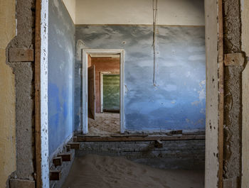 Interior of abandoned building