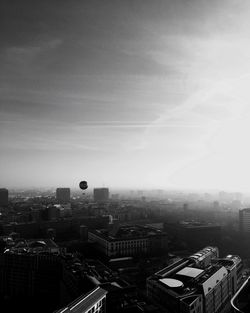 High angle view of city