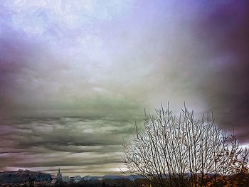 Low angle view of cloudy sky