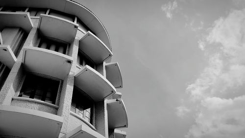 Low angle view of building against sky