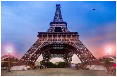 Eiffel tower against sky