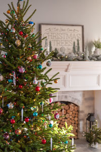 Christmas tree at home