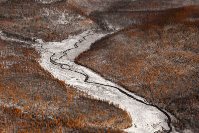 Full frame shot of snow covered landscape