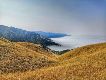 Scenic view of landscape against sky