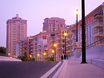 City street at night