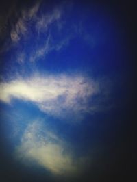 Low angle view of cloudy sky