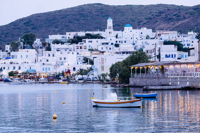 Town with buildings in background