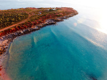 Aerial view of seascape