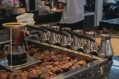 Close-up of food on table