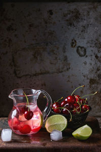 Close-up of fruits on table