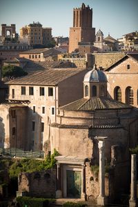 Old buildings in city