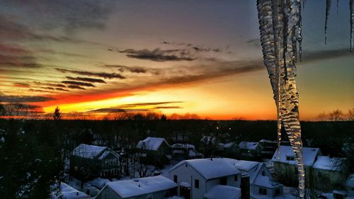 Scenic view of sky at sunset