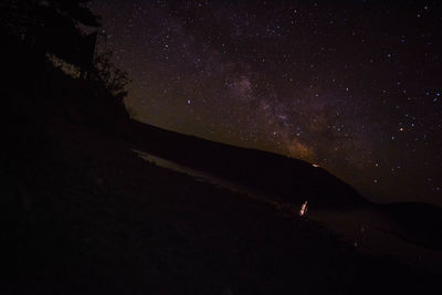 Scenic view of sky at night