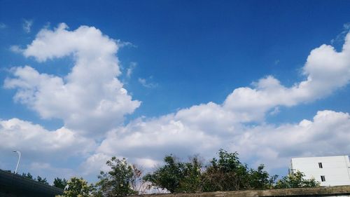 Low angle view of cloudy sky