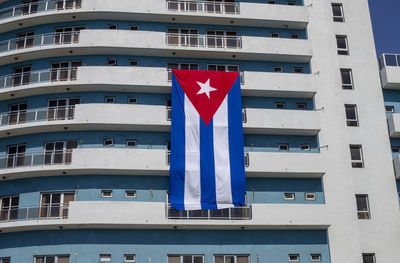 A Cuban flag in