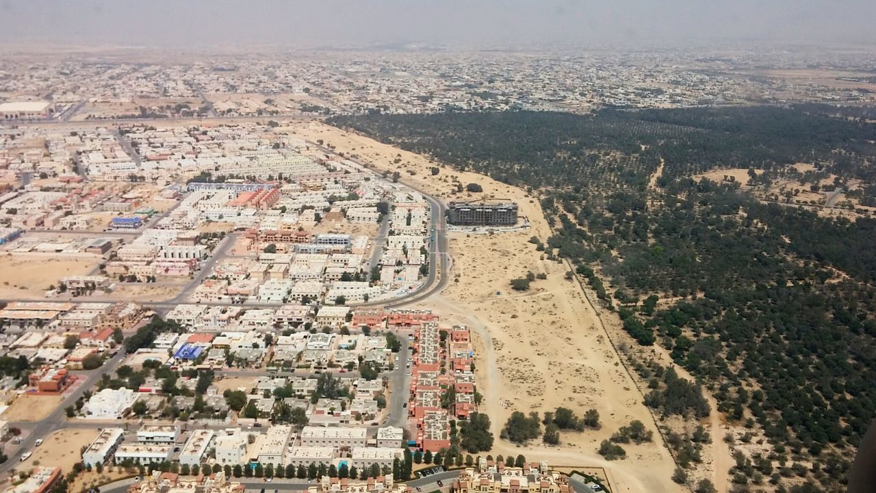 Bubai desert and city