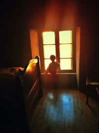 View of the dark