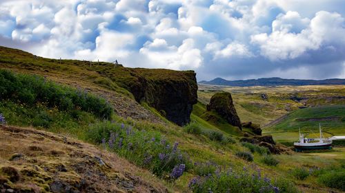 Scenic view of landscape against sky