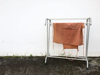 Clothes hanging on wall