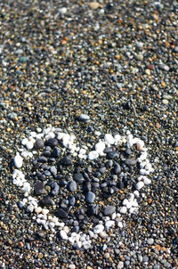 Full frame shot of pebbles on beach