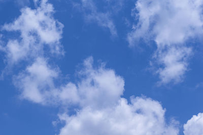 Low angle view of clouds in sky