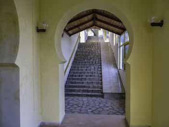 Entrance of historic building in tabarka