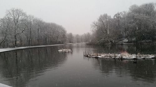 Boats in lake