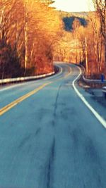 Surface level of road