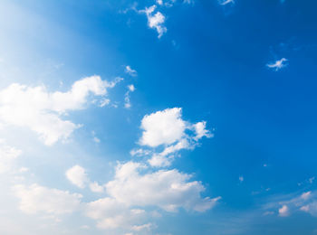 Low angle view of clouds in sky