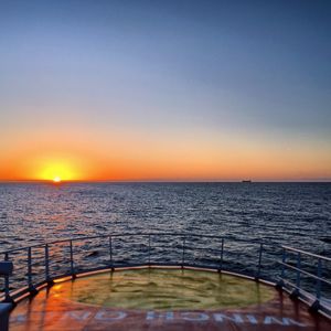 Sunset over sea