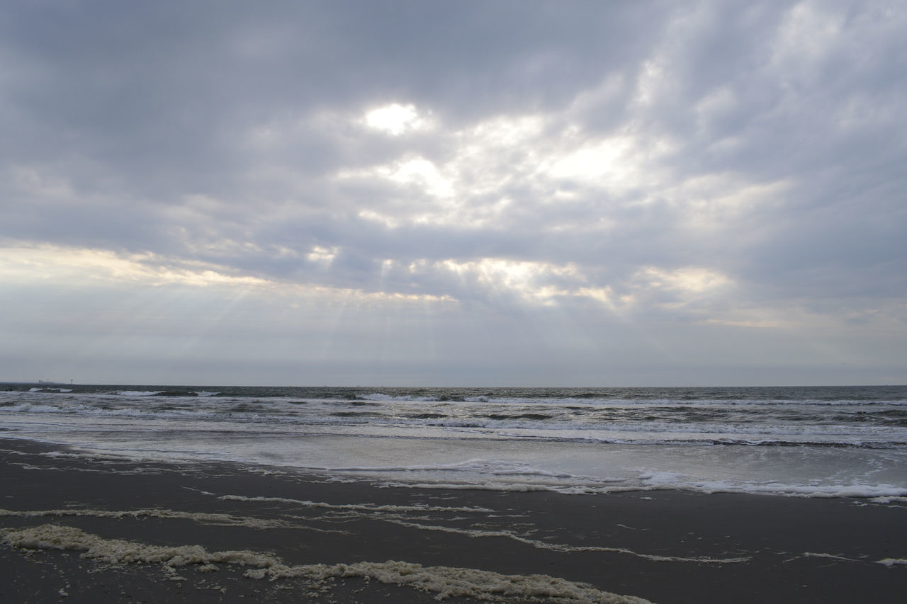 VIEW OF SEA AGAINST CLOUDY SKY