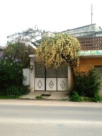 Built structure with trees in background