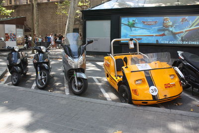 Motorcycle on street