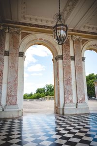 Archway of historic building against sky