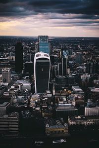 High angle view of cityscape