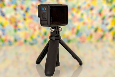 Close-up of digital camera