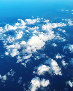 Aerial view of cloudscape