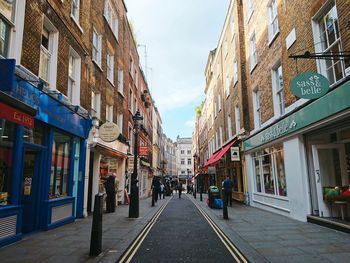 Street amidst buildings in city