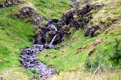 Stream flowing through rocks