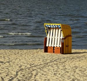 Lifeguard hut on beach