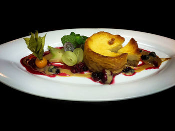 Close-up of food in plate