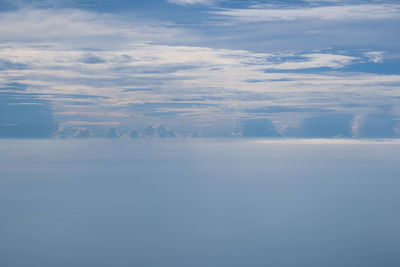 Aerial view of sea against sky