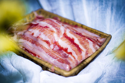 Close-up of sandwich on table