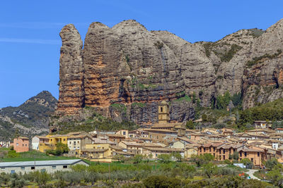 Buildings in a town