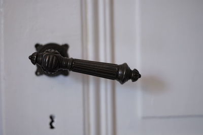 Close-up of door handle